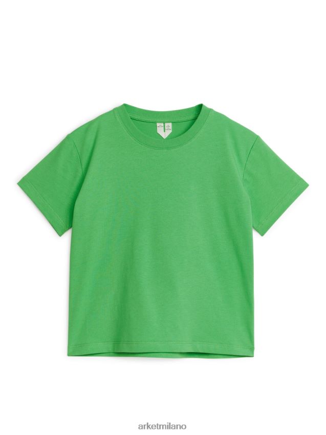 vestiario esso ARKET bambini maglietta girocollo verde 6F0F6L1506
