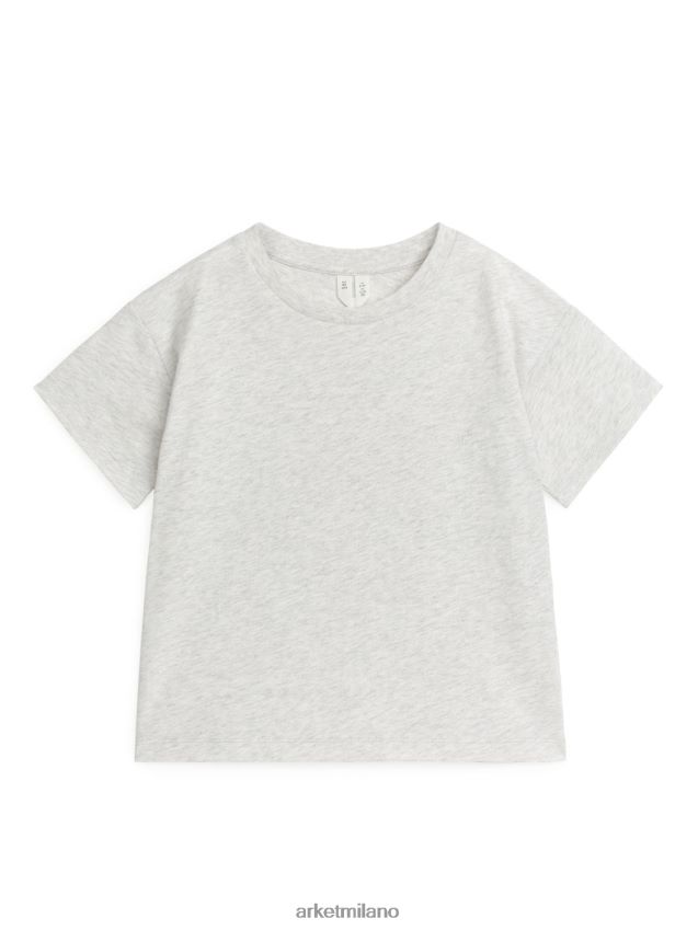 vestiario esso ARKET bambini maglietta leggera grigio chiaro melange 6F0F6L1519