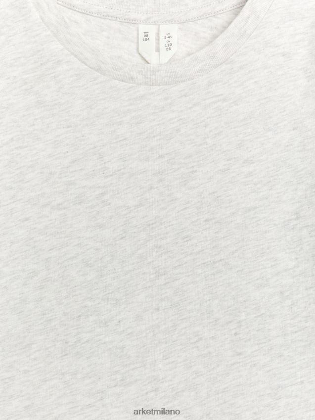 vestiario esso ARKET bambini maglietta leggera grigio chiaro melange 6F0F6L1519