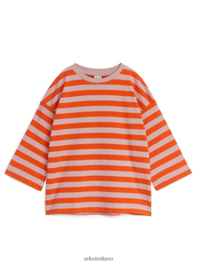 vestiario esso ARKET bambini maglietta oversize a maniche lunghe arancia 6F0F6L1470