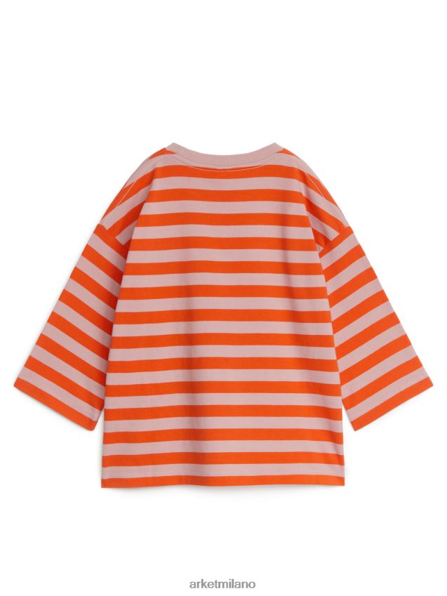 vestiario esso ARKET bambini maglietta oversize a maniche lunghe arancia 6F0F6L1470