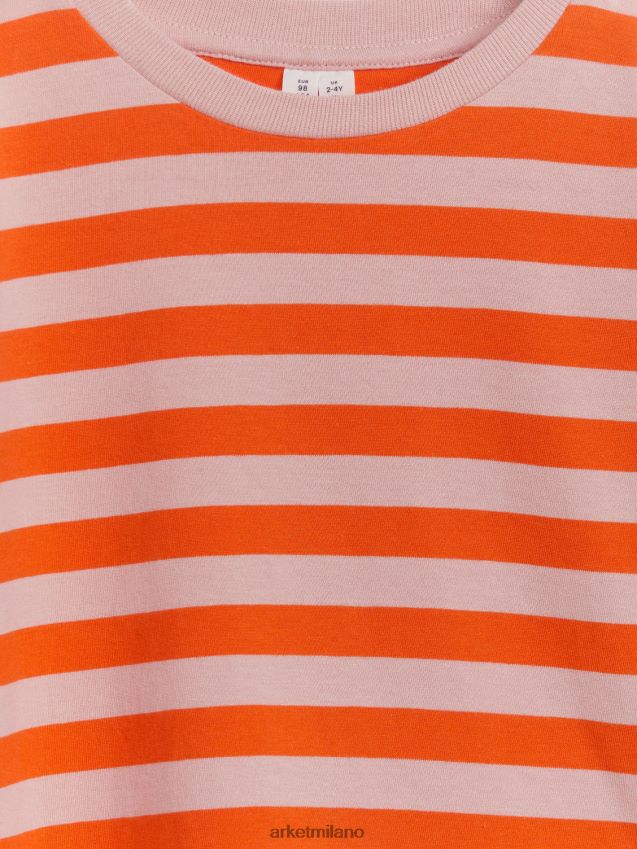 vestiario esso ARKET bambini maglietta oversize a maniche lunghe arancia 6F0F6L1470