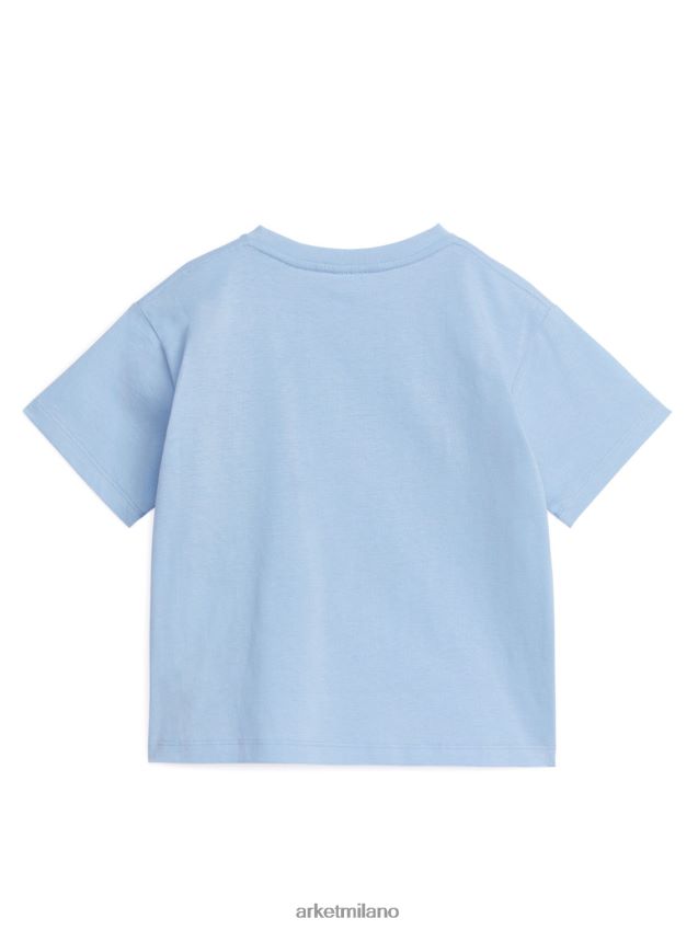 vestiario esso ARKET bambini maglietta oversize azzurro/robot 6F0F6L1457