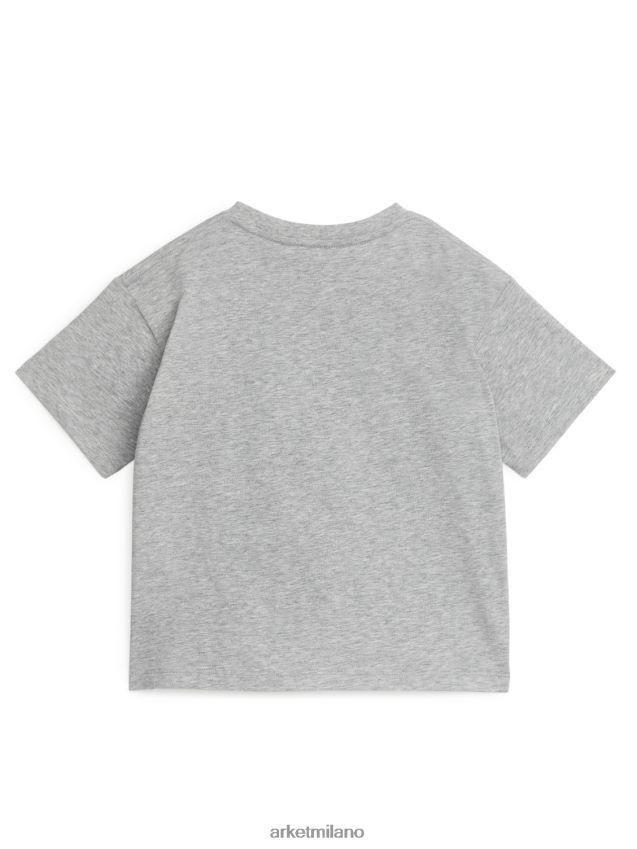 vestiario esso ARKET bambini maglietta oversize grigio/barriera corallina 6F0F6L1462