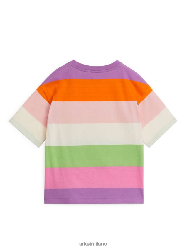 vestiario esso ARKET bambini maglietta oversize multi/righe 6F0F6L1451