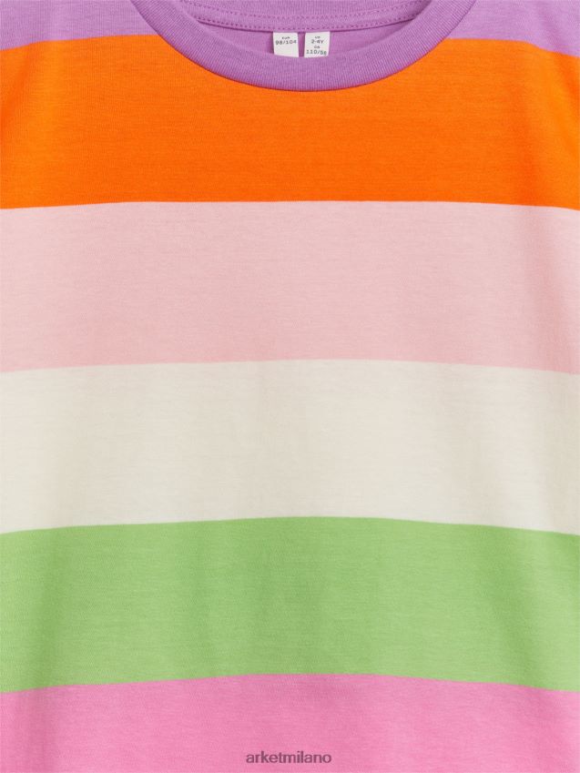 vestiario esso ARKET bambini maglietta oversize multi/righe 6F0F6L1451
