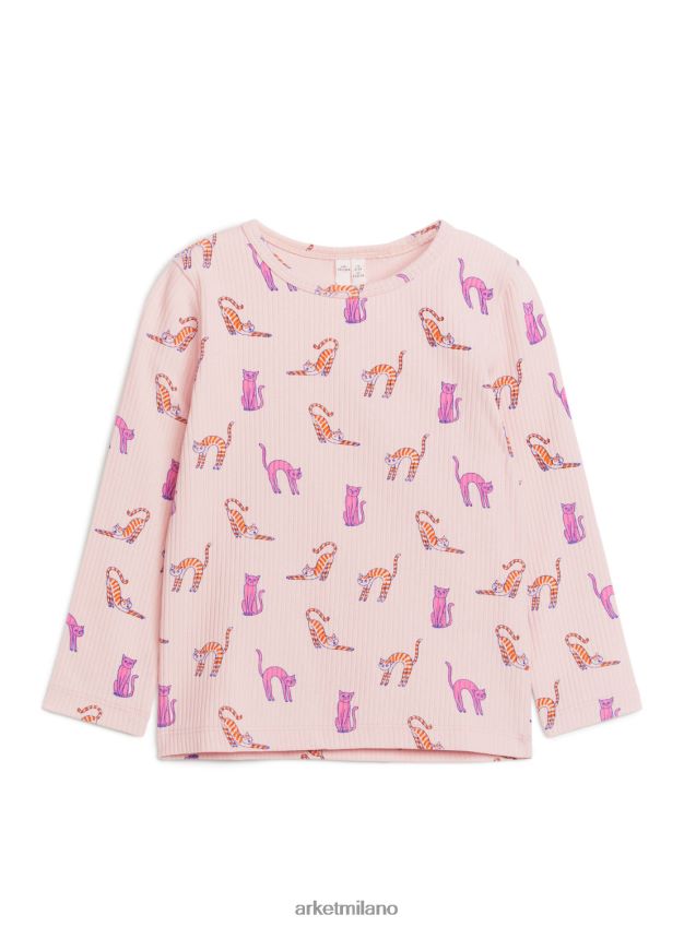 vestiario esso ARKET bambini parte superiore a costine rosa polveroso 6F0F6L1439