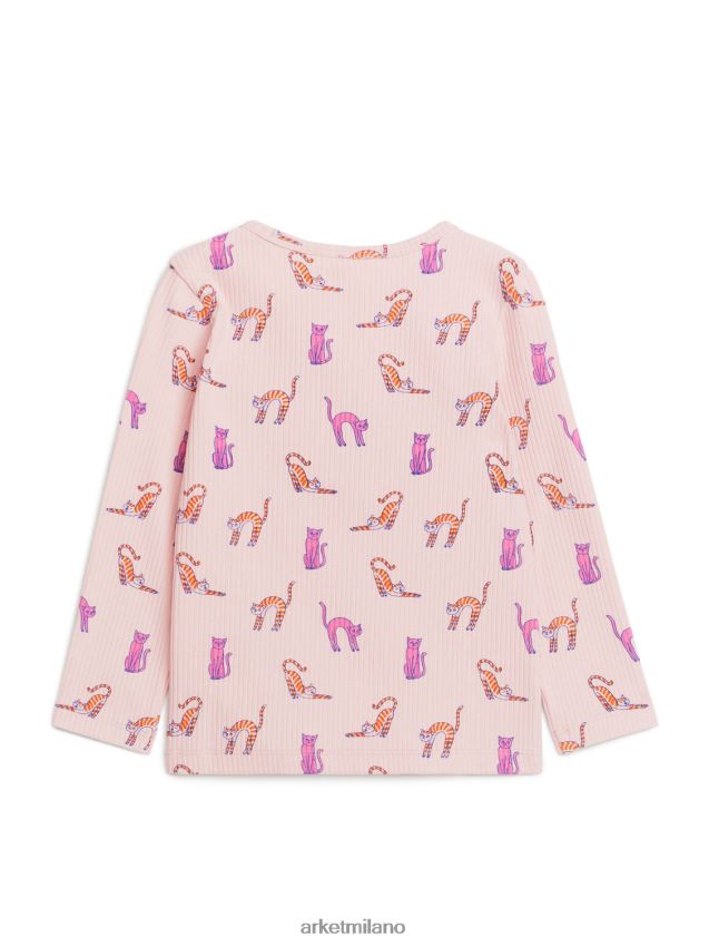 vestiario esso ARKET bambini parte superiore a costine rosa polveroso 6F0F6L1439