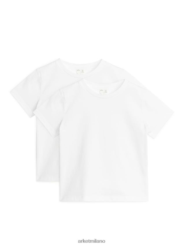 vestiario esso ARKET bambini set di 2 magliette girocollo bianco 6F0F6L1527
