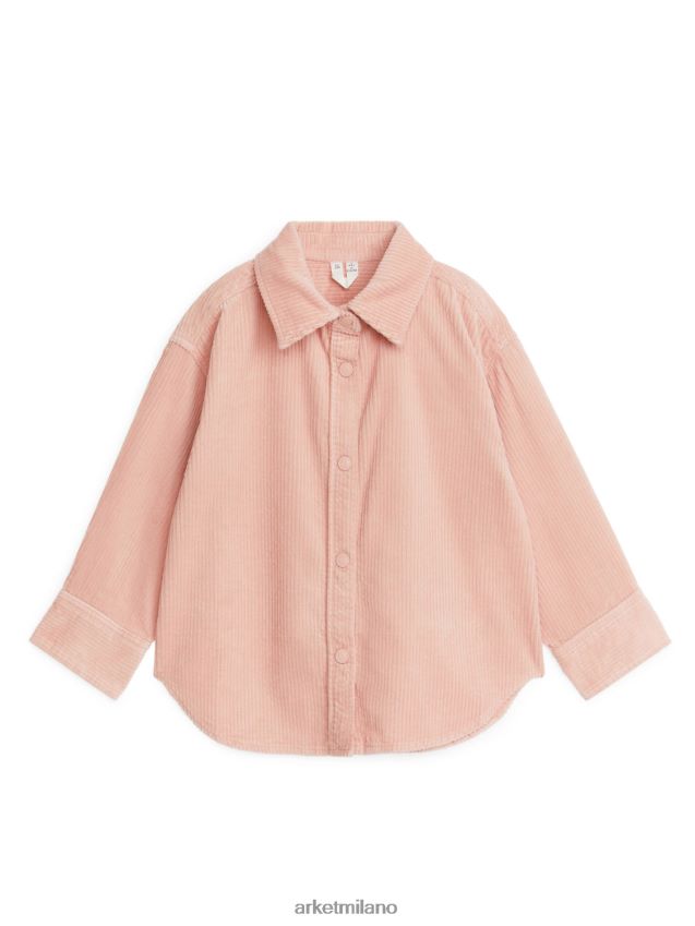 vestiario esso ARKET bambini sopracamicia di velluto a coste rosa polveroso 6F0F6L1441
