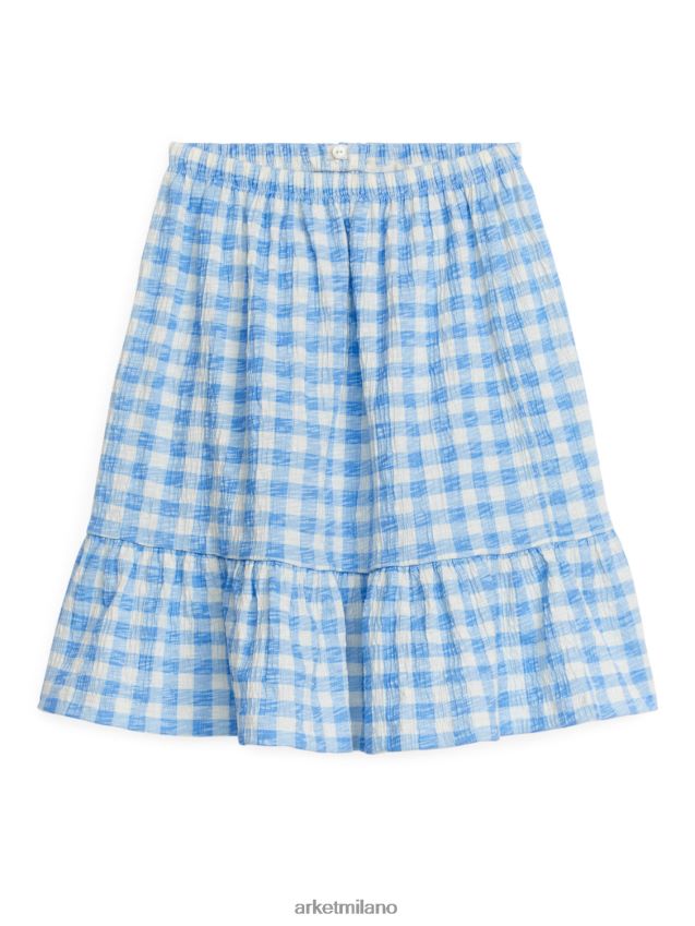 vestiario esso ARKET bambini gonna a strati bianco blu 6F0F6L1384