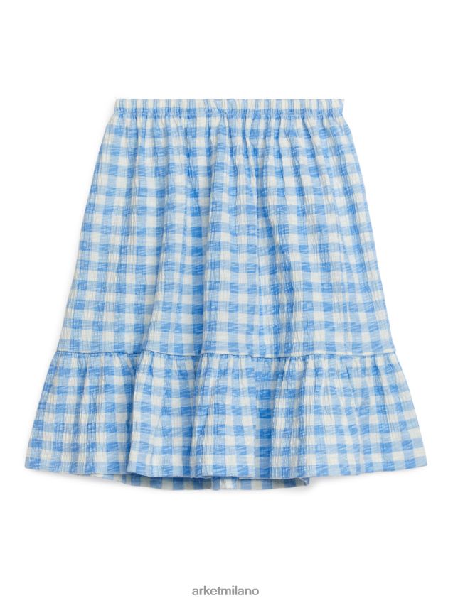 vestiario esso ARKET bambini gonna a strati bianco blu 6F0F6L1384
