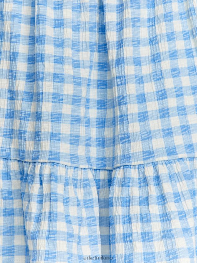 vestiario esso ARKET bambini gonna a strati bianco blu 6F0F6L1384