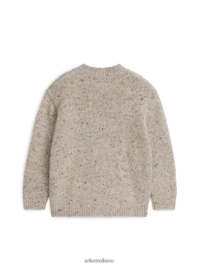 vestiario esso ARKET bambini Cardigan in maglia nes beige 6F0F6L1621
