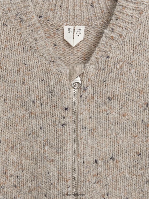 vestiario esso ARKET bambini Cardigan in maglia nes beige 6F0F6L1621