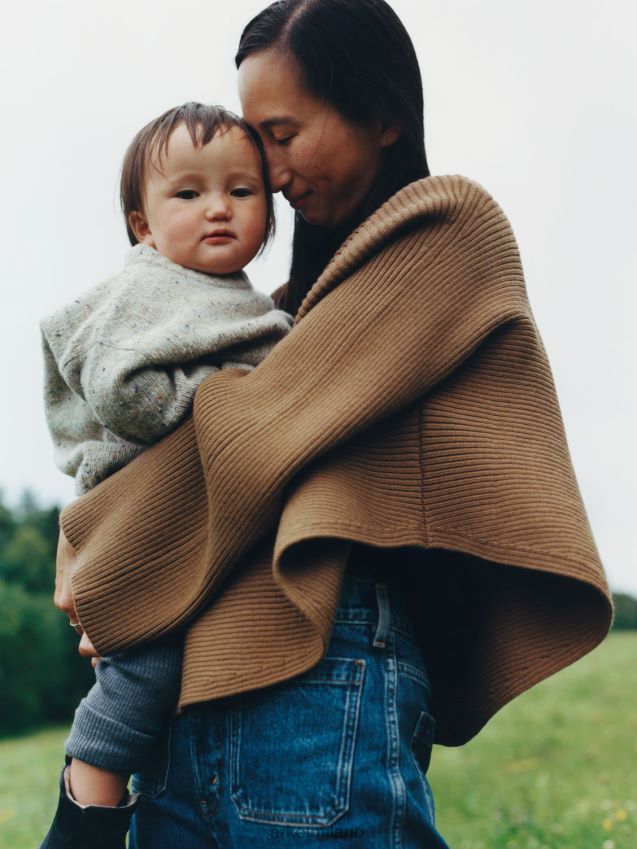 vestiario esso ARKET bambini maglione in lana neps beige melange 6F0F6L1622