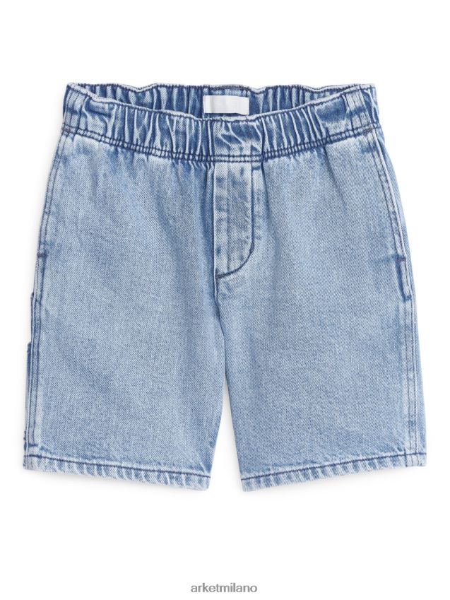 vestiario esso ARKET and MR PORTER bambini pantaloncini di jeans azzurro 6F0F6L1568