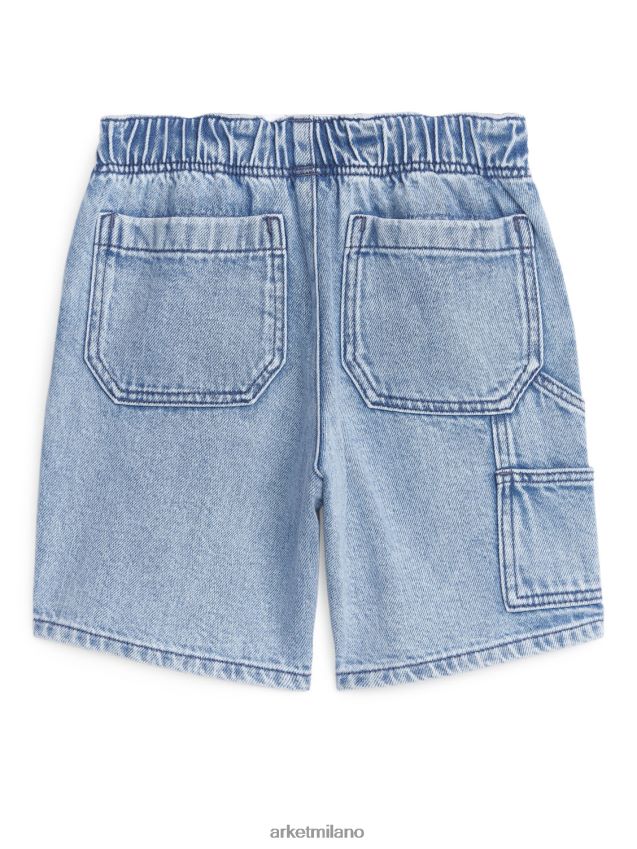 vestiario esso ARKET and MR PORTER bambini pantaloncini di jeans azzurro 6F0F6L1568
