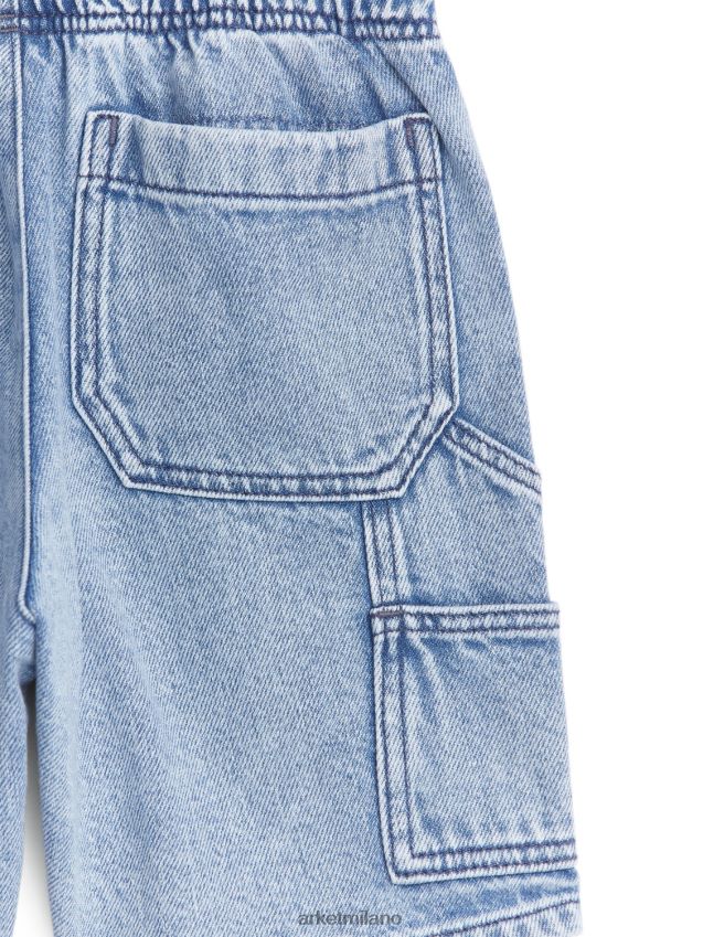 vestiario esso ARKET and MR PORTER bambini pantaloncini di jeans azzurro 6F0F6L1568
