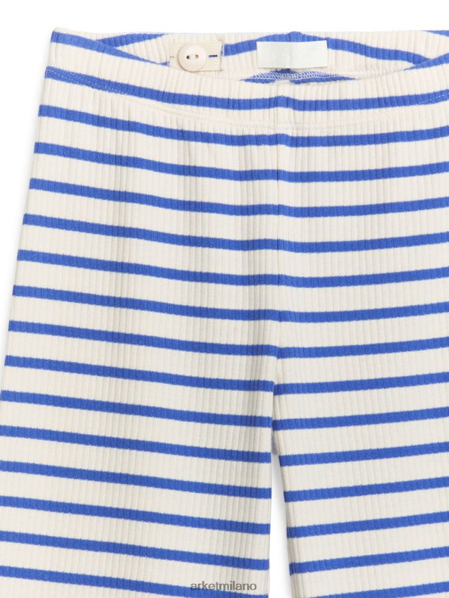 vestiario esso ARKET bambini Pantaloni in jersey con volant blu/strisce 6F0F6L1558