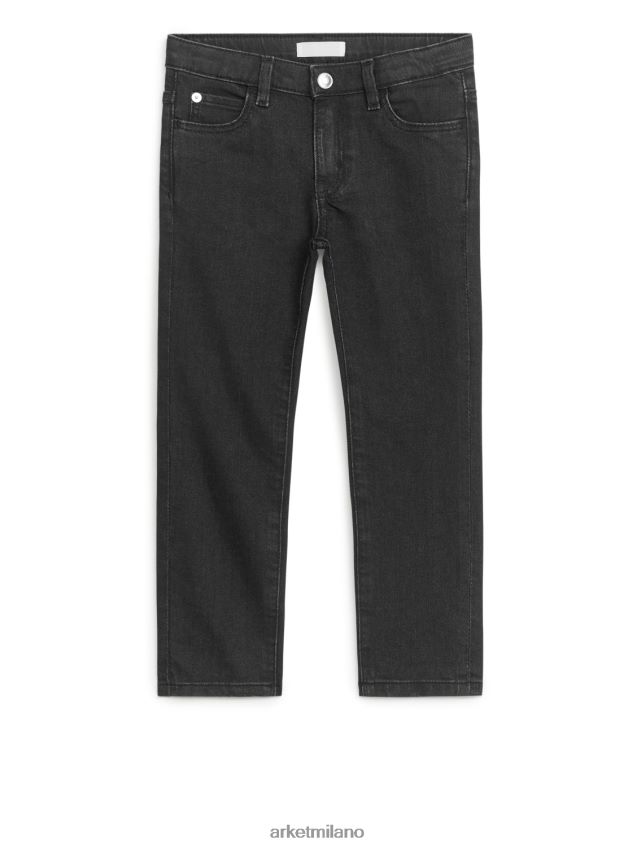 vestiario esso ARKET bambini jeans elasticizzati sottili nero 6F0F6L1578