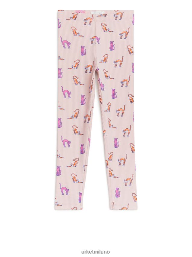 vestiario esso ARKET bambini leggings a coste rosa polveroso 6F0F6L1545