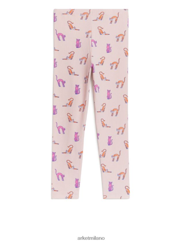 vestiario esso ARKET bambini leggings a coste rosa polveroso 6F0F6L1545
