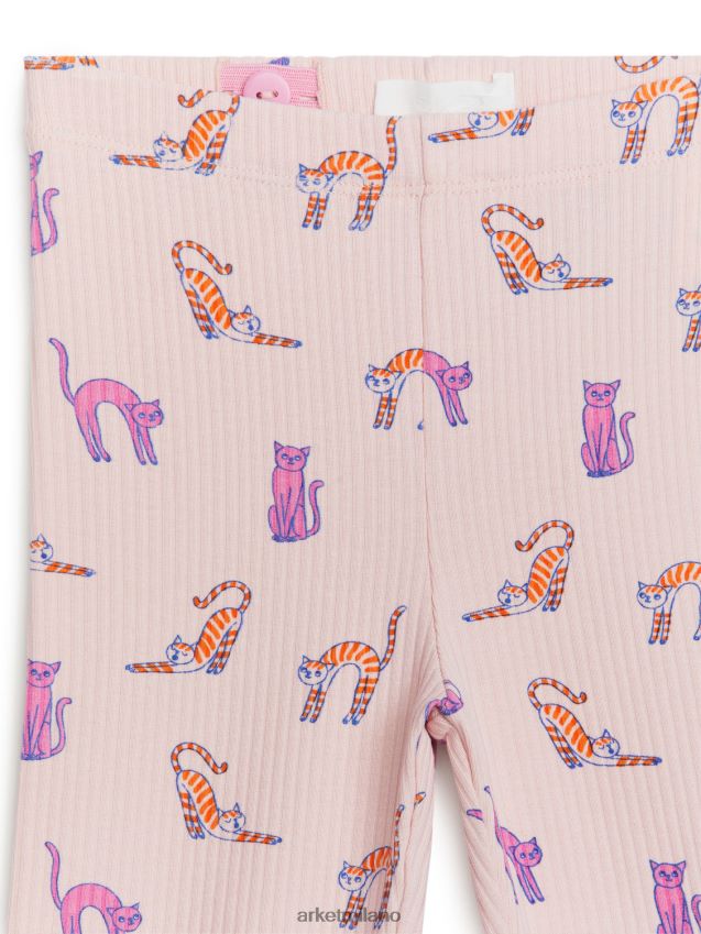 vestiario esso ARKET bambini leggings a coste rosa polveroso 6F0F6L1545