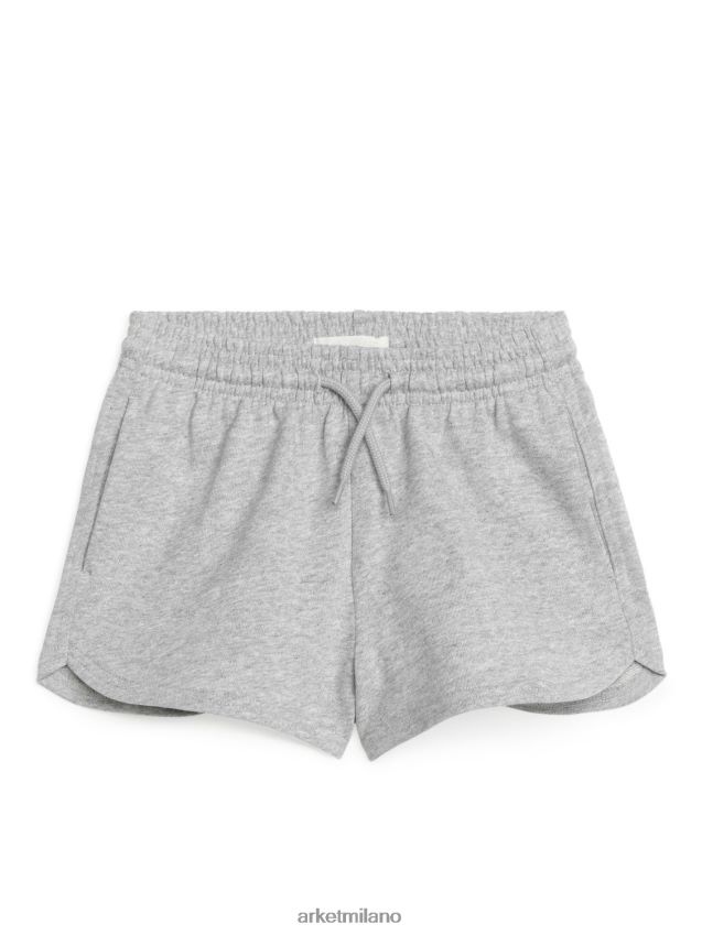 vestiario esso ARKET bambini pantaloncini di spugna grigio melange 6F0F6L1586