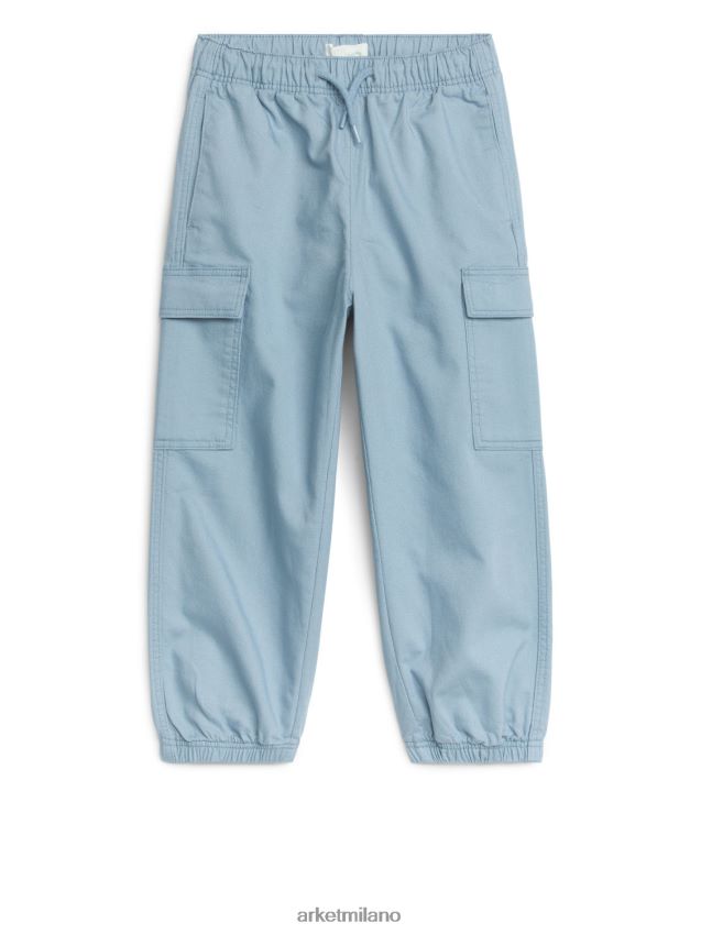 vestiario esso ARKET bambini pantaloni cargo blu 6F0F6L1544