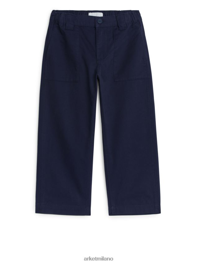 vestiario esso ARKET bambini pantaloni cargo blu scuro 6F0F6L1575
