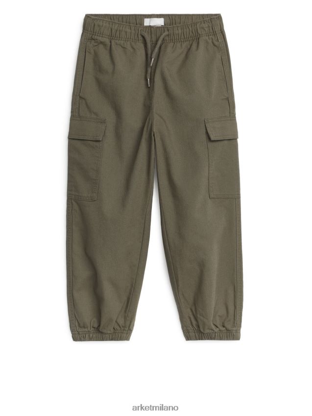 vestiario esso ARKET bambini pantaloni cargo verde 6F0F6L1535