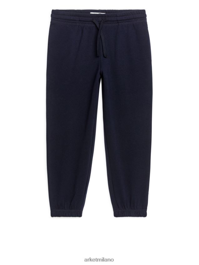 vestiario esso ARKET bambini pantaloni della tuta in spugna francese blu scuro 6F0F6L1582