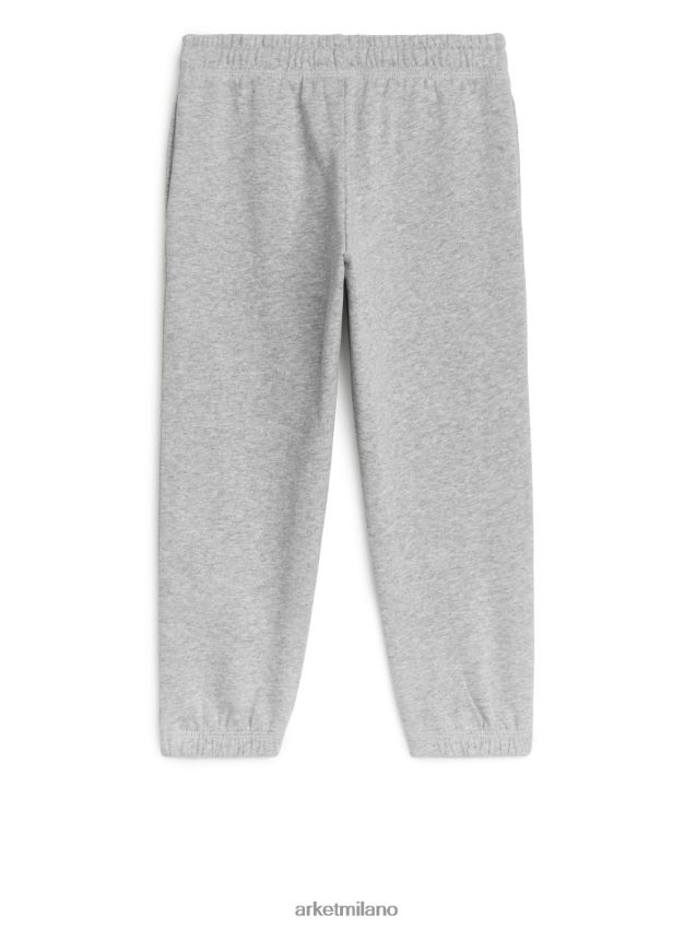 vestiario esso ARKET bambini pantaloni della tuta in spugna francese grigio/melange 6F0F6L1548