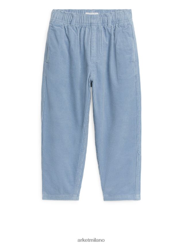 vestiario esso ARKET bambini pantaloni di velluto a coste blu polveroso 6F0F6L1547