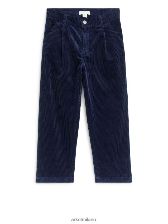 vestiario esso ARKET bambini pantaloni di velluto a coste blu scuro 6F0F6L1576