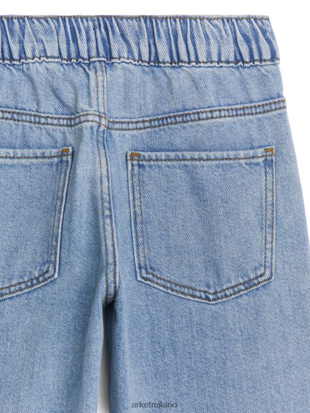 vestiario esso ARKET bambini pantaloni in denim con chiusura azzurro 6F0F6L1588