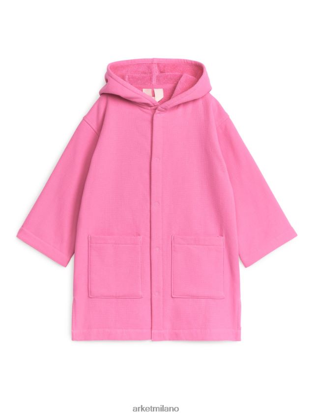 vestiario esso ARKET bambini accappatoio da spiaggia in cotone rosa 6F0F6L1665