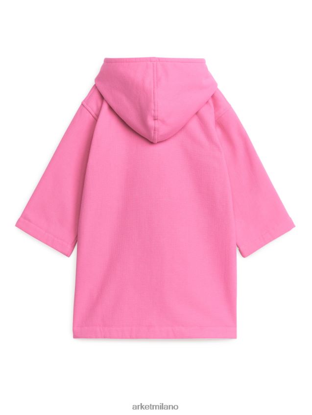 vestiario esso ARKET bambini accappatoio da spiaggia in cotone rosa 6F0F6L1665