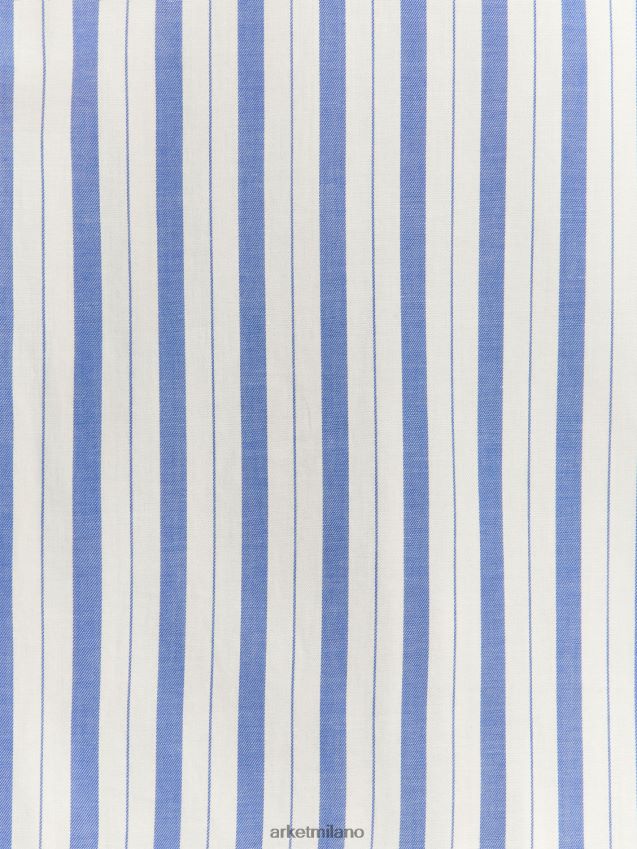 vestiario esso ARKET bambini set pigiama in cotone blu bianco 6F0F6L1666