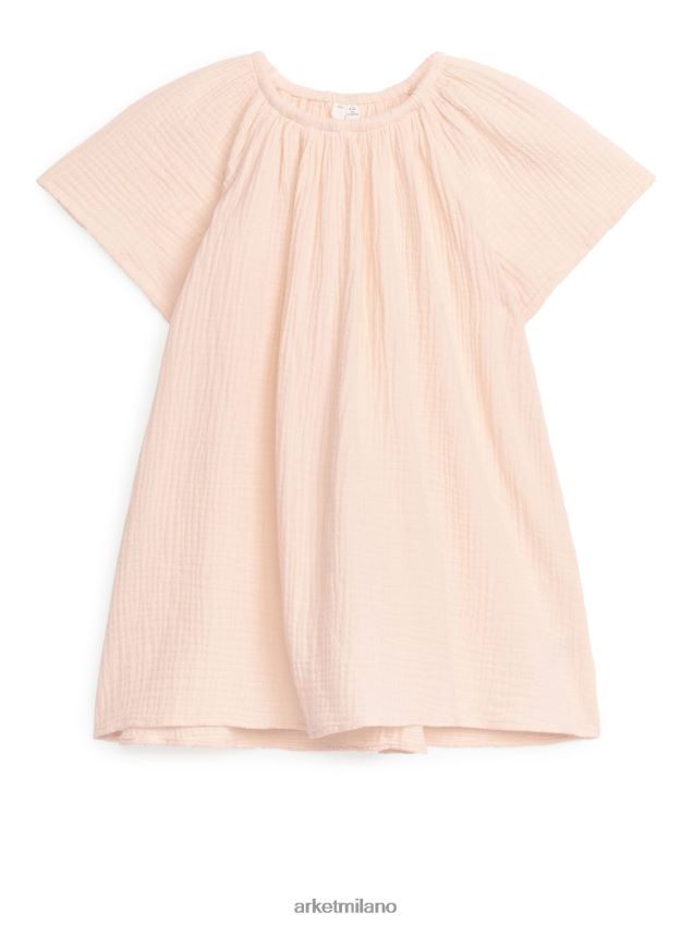 vestiario esso ARKET bambini abito a trapezio in garza Arancione chiaro 6F0F6L1377