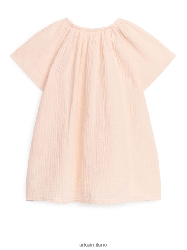 vestiario esso ARKET bambini abito a trapezio in garza Arancione chiaro 6F0F6L1377