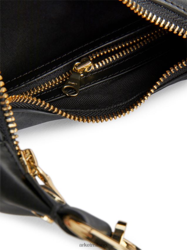 borse esso ARKET unisex borsa in pelle mezzaluna nero 6F0F6L759