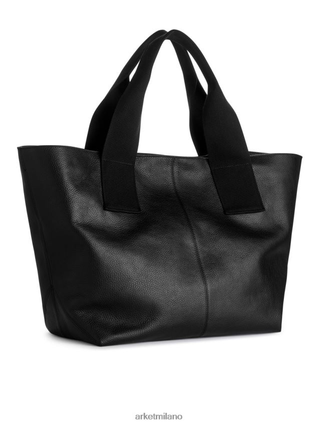 borse esso ARKET unisex borsa in pelle nero 6F0F6L753