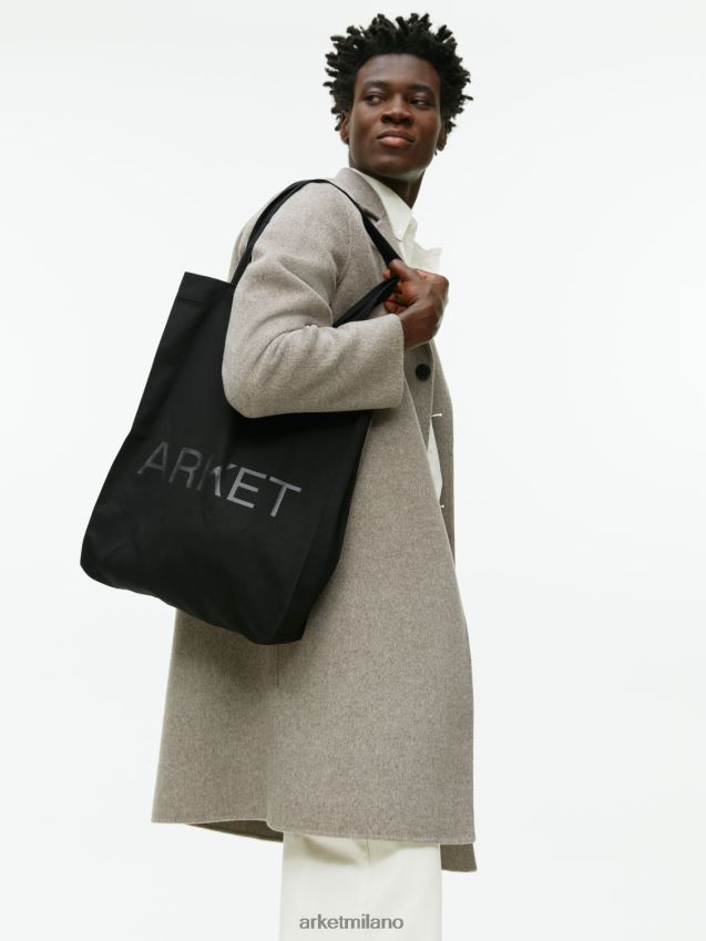 borse esso ARKET unisex borsa in tela nero 6F0F6L747