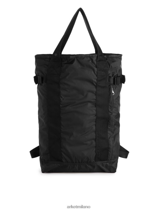 borse esso ARKET unisex zaino ripiegabile a 2 vie nero 6F0F6L1289