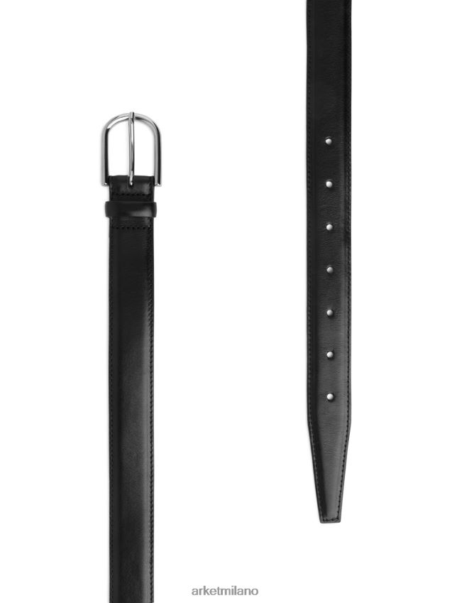 Accessori esso ARKET donne cintura di pelle nero 6F0F6L836
