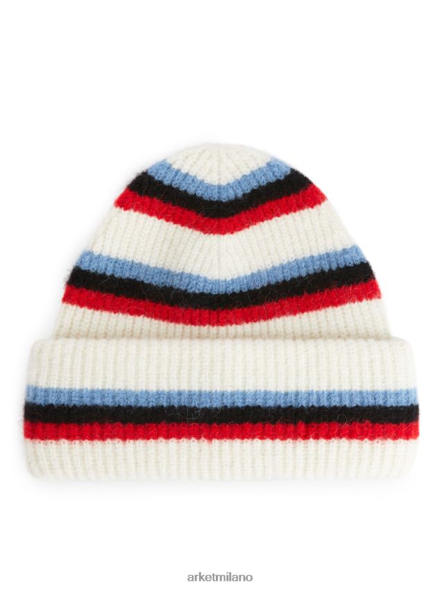 Accessori esso ARKET donne berretto in alpaca merino doppia piega bianco/rosso/blu/nero 6F0F6L882