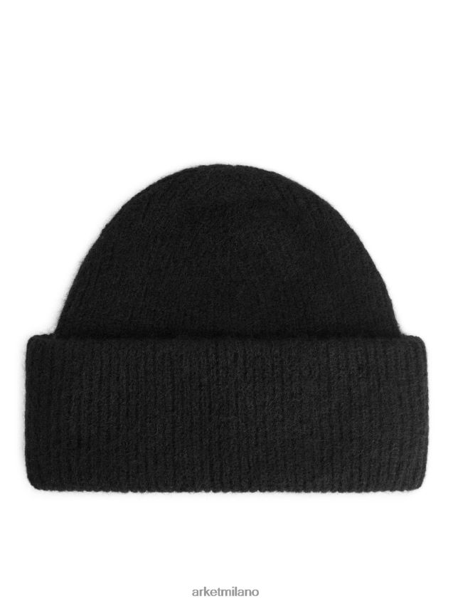 Accessori esso ARKET donne berretto in alpaca merino nero 6F0F6L911