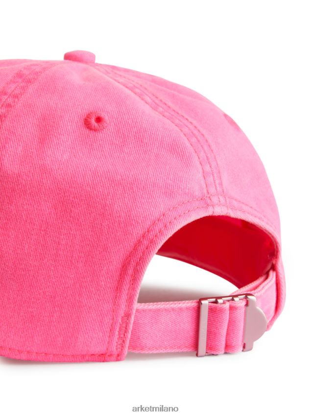 Accessori esso ARKET donne berretto in twill di cotone lavato rosa brillante 6F0F6L821